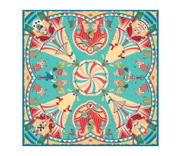 Платок «Русская неваляшка. Праздник»