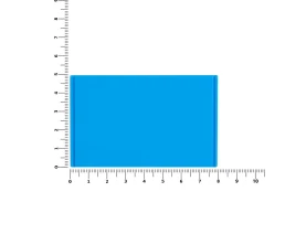 Лейбл из ПВХ Dzeta, XL, голубой