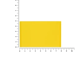 Лейбл из ПВХ Dzeta, XL, желтый