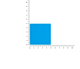 Лейбл из ПВХ Dzeta, L, голубой