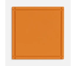 Лейбл из ПВХ Dzeta, L, оранжевый