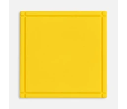 Лейбл из ПВХ Dzeta, L, желтый