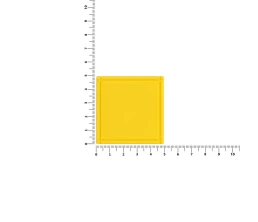 Лейбл из ПВХ Dzeta, L, желтый