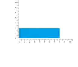 Лейбл из ПВХ Dzeta, S, голубой