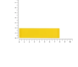 Лейбл из ПВХ Dzeta, S, желтый