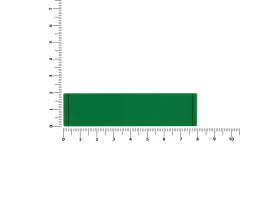 Лейбл из ПВХ Dzeta, S, зеленый