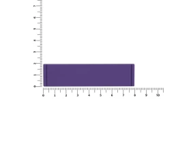 Лейбл из ПВХ Dzeta, S, фиолетовый