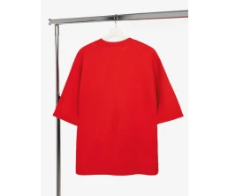 Футболка оверсайз унисекс Kosmos 2.0, красная (алая)