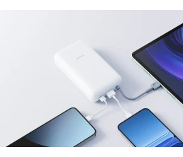 Внешний аккумулятор с встроенным кабелем Xiaomi Power Bank 20000mAh (Integrated Cable) GL Light Gray