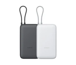 Внешний аккумулятор с встроенным кабелем Xiaomi Power Bank 20000mAh (Integrated Cable) GL Light Gray