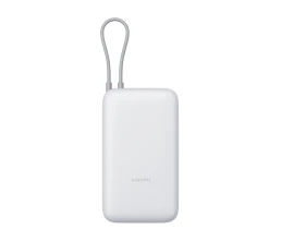 Внешний аккумулятор с встроенным кабелем Xiaomi Power Bank 20000mAh (Integrated Cable) GL Light Gray