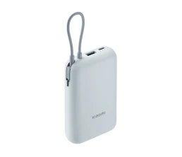 Внешний аккумулятор со встроенным кабелем Mi Power Bank 10000mAh (Integrated Cable) Ice Blue GL