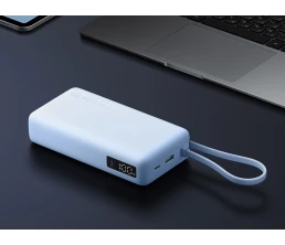 Внешний аккумулятор со встроенным кабелем Xiaomi 67W Power Bank 20000 (Integrated Cable) Ice Blue