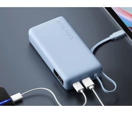 Внешний аккумулятор со встроенным кабелем Xiaomi 67W Power Bank 20000 (Integrated Cable) Ice Blue