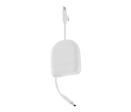 Кабель Xoopar ICE-R с ретрактором 2 в 1, разъёмы USB-C и Lightning, 60 Вт