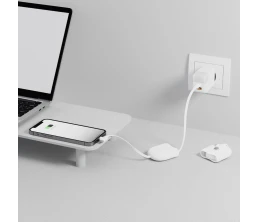 Кабель Xoopar ICE-R с ретрактором 2 в 1, разъёмы USB-C и Lightning, 60 Вт