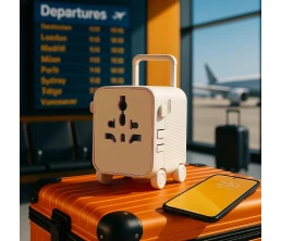 Универсальный адаптер Xoopar Luggie со встроенными вилками типов EU, UK, US и AUS