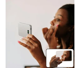 Внешний беспроводной аккумулятор Xoopar Smile с MagSafe и зеркалом, 5000 мА·ч