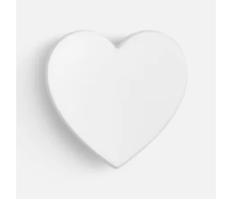 Джибитс из ПВХ «Сердце», белый