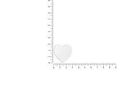 Джибитс из ПВХ «Сердце», белый