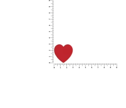 Джибитс из ПВХ «Сердце», красный