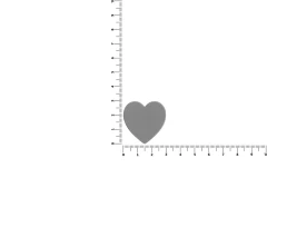 Джибитс из ПВХ «Сердце», серый