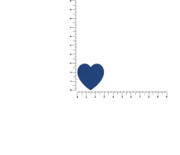 Джибитс из ПВХ «Сердце», синий