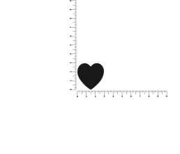 Джибитс из ПВХ «Сердце», черный