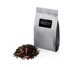 Чай черный "Королевский манго с ананасом",50 гр.,серебристый матовый пакет с нашей этикеткой лицевой