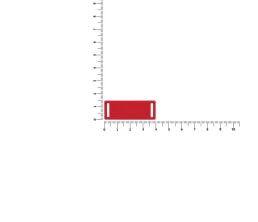 Лейбл из ПВХ Kova, красный