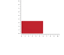 Лейбл из ПВХ Dzeta, M, красный