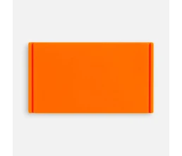 Лейбл из ПВХ Dzeta, M, оранжевый неон