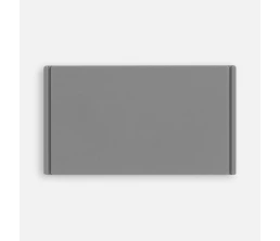 Лейбл из ПВХ Dzeta, M, серый