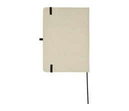 Блокнот в твердом переплете Tutico из органического хлопка, натуральный/черный