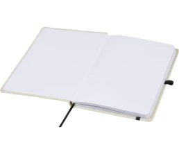 Блокнот в твердом переплете Tutico из органического хлопка, натуральный/черный