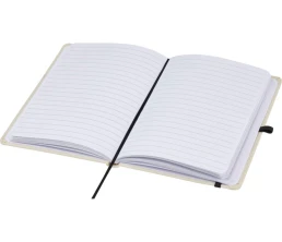 Блокнот в твердом переплете Tutico из органического хлопка, натуральный/черный