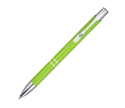 Шариковая ручка Moneta из переработанного алюминия (черные чернила) - Лайм