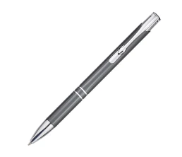 Шариковая ручка Moneta из переработанного алюминия (черные чернила) - Серый
