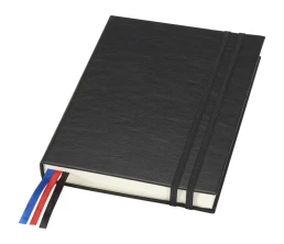 Блокнот Alder формата A5 в твердой обложке, черный