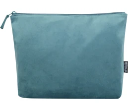 Swift набор косметичек из переработанного бархата GRS, морская волна
