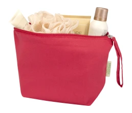 Косметичка Odisha из органического материала OCS, 180 г/м², 3 л, красный