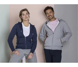 Толстовка «Арора» мужская с капюшоном, серо-синий