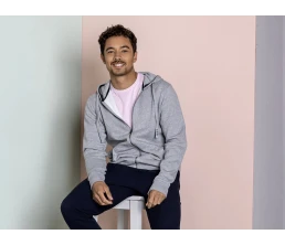 Толстовка «Арора» мужская с капюшоном, зеленый лесной