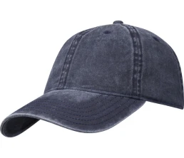 Графтон 6-панельная промытая кепка, темно-синий