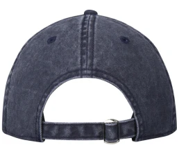 Графтон 6-панельная промытая кепка, темно-синий