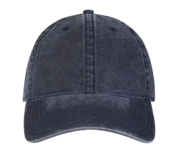 Графтон 6-панельная промытая кепка, темно-синий