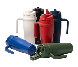 Термокружка KALAM/КАЛАМ с двойными стенками, винтажный белый