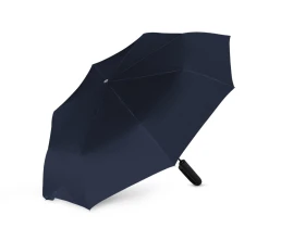 Складной зонт ALCIRA/АЛЬКИРА с системой защиты от снежной бури и ручкой-карабином, синий нейви