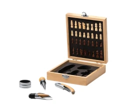 Набор для вина с шахматами «ФРЕСНО»