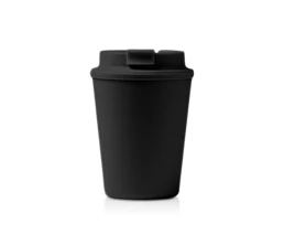 Стакан OKLAN/ОКЛАН с полипропиленовым корпусом и крышкой, черный